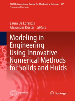 cover image of Modeling in Engineering Using Innovative Numerical Methods for Solids and Fluids